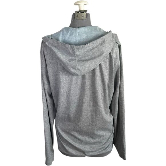 Johnnie-O mens 1/4Zip Striped Performance Pullover – Light Gray, Size medium - Picture 2 of 5